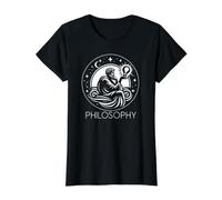 Filosofía Camiseta gráfica económica, Mujer, Negro, L
