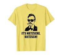 Filosofía de Friedrich Nietzsche Filosofía Alemán Camiseta, Hombre, Limón, L