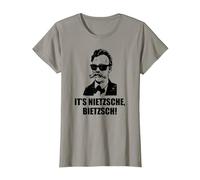 Filosofía de Friedrich Nietzsche Filosofía Alemán Camiseta, Mujer, Pizarra, 3XL