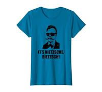 Filosofía de Friedrich Nietzsche Filosofía Alemán Camiseta, Mujer, Zafiro, XS