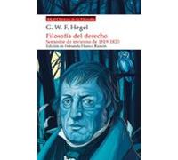 Filosofía Del Derecho. Semestre De Invierno De 1819-1820