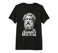 Filosofía Divertida Aristóteles Filósofo Estatua Retrato Camiseta Premium