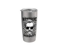 Filosofía divertida Nietzsche Filósofo Moralidad Tour Vaso térmico de acero inoxidable de doble pared
