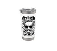 Filosofía divertida Nietzsche Filósofo Moralidad Tour Vaso térmico de acero inoxidable de doble pared