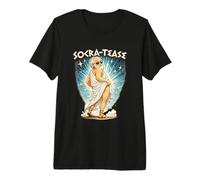 Filosofía Divertida Sócrates se burlan de Socratease Historia Griega Camiseta Premium