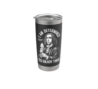 Filosofía Divertida Spinoza Determinismo Filósofo Helado Vaso térmico de acero inoxidable de doble pared