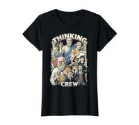 Filosofía Equipo de Pensamiento Filósofo Filósofos Divertidos Camiseta gráfica económica, Mujer, Negro, XS