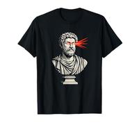 Filosofía estoica Crypto Investor Laser Eyes Camiseta
