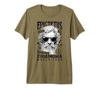 Filosofía estoica Divertida Epicteto Estoicismo Eudaimonia Tour Camiseta Premium