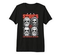 Filosofía estoica Divertida Estoicos Estoicismo Banda Filósofos Camiseta Premium