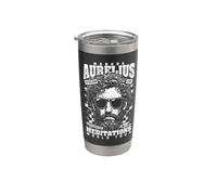 Filosofía estoica divertida Tour de meditaciones de Marco Aurelio Vaso térmico de acero inoxidable de doble pared