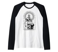 Filosofía estoica Encontrar fuerza Marco Aurelio Estoicismo Camiseta Manga Raglan