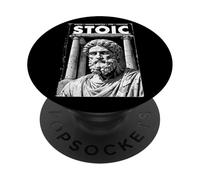 Filosofía estoica Portada de libro Vintage Filósofo estoicismo PopSockets PopGrip Adhesivo