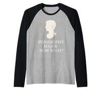 Filosofía Estudiante Existencial Pensamiento Existencial Cogito Ergo Sum Camiseta Manga Raglan