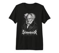 Filosofía existencialista Schopenhauer Death-Metal Camiseta Premium