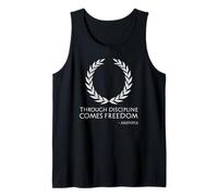 Filosofía Griega clásica Aristóteles sobre disciplina y Libertad Camiseta sin Mangas