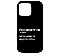 Filósofo Definición Nihilismo Estoicismo Filosofía Carcasa para iPhone 14 Pro Max