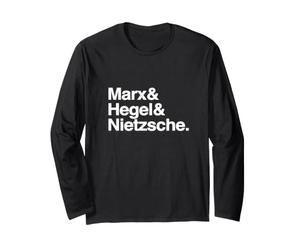 Filósofos alemanes Famosos: Marx, Hegel, Nietzsche Manga Larga