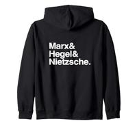 Filósofos alemanes Famosos: Marx, Hegel, Nietzsche Sudadera con Capucha
