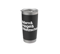 Filósofos alemanes famosos: MARX, HEGEL, NIETZSCHE Vaso térmico de acero inoxidable de doble pared