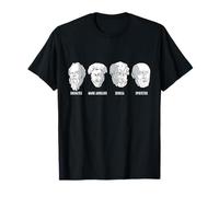 Filósofos estoicos Aurelio Sócrates Séneca Epictetus Camiseta