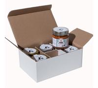 Filotei Group Multipack Caja Condipasta, Cesta Gourmet, Salsas Amatriciana, Cacio e pepe, Aglione, Trufa, Hongos Porcini, Pesto alla Genovese 200g, 6 piezas