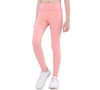 FILOWA Leggings Niña Algodón Elásticos Pantalones Cintura Alta Largo Legging Stretch Yoga Pantalón Multicolor Casual Deportivos Trousers Primavera Otoño Ropa para Niños 5-6 Años, Rosa