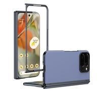 Filp Case Soporte para teléfono para Google Pixel 10 Pro Fold 2025 Plating Case con protector de pantalla Hinge Case,Protección contra caídas, Resistente a arañazos y Absorción de choques,Cubierta