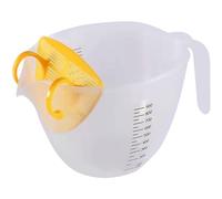 Filster de arroz, 1000 ml de taza de medición, jarra de medición de tazas de medición para hornear tazón de lavado de arroz con mango, lavadora de arroz para limpiar frutas, verduras y frijole