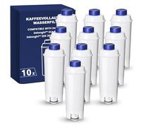 Filswa Filtro de agua automático de repuesto compatible con la serie Delonghi ECAM, Dinamica, Cappuccino System, Magnifica, ETAM Autentica y varios modelos de Esam,(10)