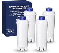 Filswa Filtro de Agua Compatible con Cafeteras De'Longhi ECAM (4) | Compatible con Series Dinamica, Magnifica, ETAM, Autentica, Cappuccino System y varios modelos ESAM, repuesto económico