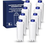 Filswa Filtro de Agua Compatible con Cafeteras De'Longhi ECAM (8) | Compatible con Series Dinamica, Magnifica, ETAM, Autentica, Cappuccino System y varios modelos ESAM, repuesto económico