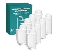 Filswa Filtro de agua para cafeteras automáticas Siemens EQ-Series, EQ6 Plus S700, EQ9, S900, S500, EQ500, EQ700, EQ900. Eficiente, alternativa económica (8 unidades)
