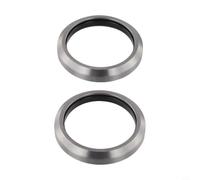 Filteilect 2 rodamientos para auriculares de bicicleta de 51,8 x 40 x 8 mm, cónicos para rodamientos de bolas de acero con cubierta de sellado de goma, ángulo biselado de 36°/45° compatible con