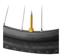 Filteilect 2 tuercas de bloqueo de válvula de aleación de aluminio para carretera, montaña, repuesto de boquilla de neumático de vacío, ajuste ligero y hermético, (dorado)