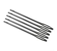 Filteilect 5 agujas de repuesto de ojo dividido para herramienta de reparación de neumáticos con mango en T, agujas de metal de calidad profesional compatibles con kits de reparación de pinchazos de