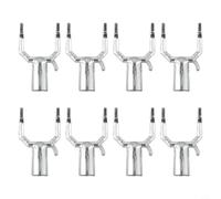 Filteilect 8 soportes de ramas de plantas para árboles frutales, soporte de muleta de aleación de aluminio, 10 x 6 x 0.75 pulgadas, lazos y soportes reutilizables para plantas de jardín