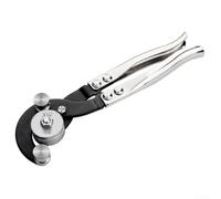 Filteilect Alicates dobladores de tubos para herramienta de doblado de línea de freno de 3/16 a 3/8 pulgadas, compatible con tubos de cobre y aluminio, construcción de acero al cromo vanadio con goma