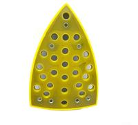 Filteilect Almohadilla de respaldo de 32 agujeros para lijadora triangular, almohadilla de lijado 100 x 148 mm con 32 agujeros, disco de pulido para amoladora, almohadilla de respaldo abrasiva