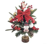 Filteilect Árbol de Navidad de escritorio hecho del material del PE para la decoración de vacaciones, tamaño pequeño para los toques personales de DIY y los ajustes del acontecimiento festivo (B)