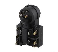 Filteilect Arrancador de compresor de refrigerador para relé QP3-12A con protector de sobrecarga, dispositivo de arranque PTC compatible con nevera, plástico y metal de larga duración