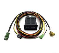 Filteilect Cable de interfaz de audio inalámbrico para CarPlay para 7 MK7 B8 con botón de interruptor de enchufe USB AUX, compatible con sistema de información y entretenimiento MIB2