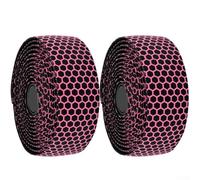 Filteilect Cinta de silicona para manillar de bicicleta, cinta transpirable para manillar de ciclismo, para envoltura elástica de EVA, antideslizante, absorbe los golpes, ligera e impermeable (rosa)