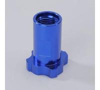 Filteilect Conector de pulverización de aluminio para pulverizadores M14 y M16, revestimiento electroforético rojo, para adaptador ligero duradero para uso automotriz e industrial (azul)