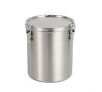 Filteilect Contenedor de almacenamiento de cocina, recipiente hermético de acero de grado alimenticio, con válvula sellada para almacenamiento de té molido de grano de café (D2500 ml)