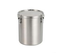 Filteilect Contenedor de almacenamiento de cocina, recipiente hermético de acero de grado alimenticio, con válvula sellada para almacenamiento de té molido de grano de café (1600 ml)