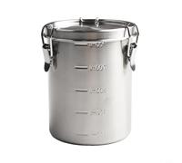 Filteilect Contenedor de almacenamiento de cocina, recipiente hermético de acero de grado alimenticio, con válvula sellada para almacenamiento de té molido de grano de café (1000 ml)