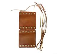 Filteilect Funda vintage para mango de bicicleta ajustable para motocicleta y jinete eléctrico, agarre antideslizante de piel sintética con ajuste sin costuras, color marrón, 12 cm