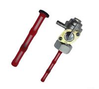 Filteilect Grifo de gasolina rojo para Honda CB400F CB500T CB550F CB750K 16 x 1,5 mm tuerca de montaje