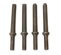 Filteilect Juego de 3 martillos de remache neumático con 1 broca acoplada para herramientas neumáticas, 12 cm de largo, hecho de acero 45# para remaches sólidos y tubulares, compatible con .401